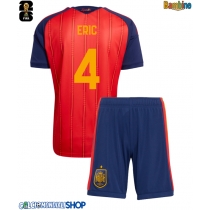 Maglie da calcio Spagna Eric Garcia #4 Prima Maglia Bambino Mondiali 2026  Manica Corta + Pantaloni corti)